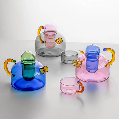Juego de tetera y taza artístico de Tokio