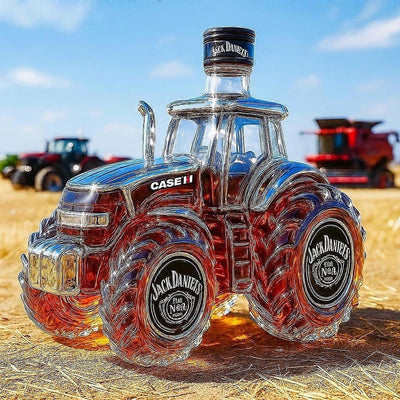 Licorera de whisky 300 ml con diseño tridimensional de tractor