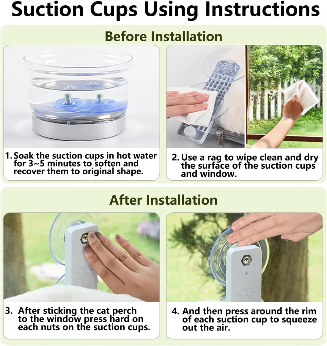 Estante de ventana para gatos sin cables