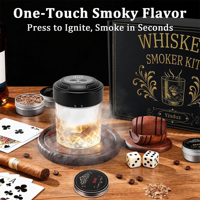 Kit de ahumador eléctrico para cócteles con whisky