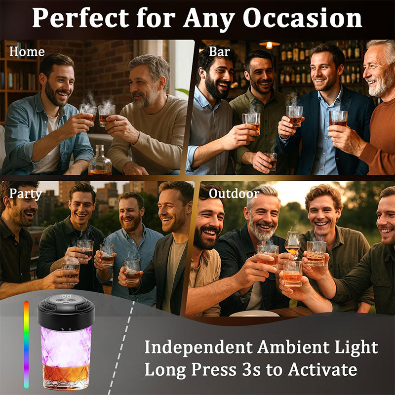 Kit de ahumador eléctrico para cócteles con whisky