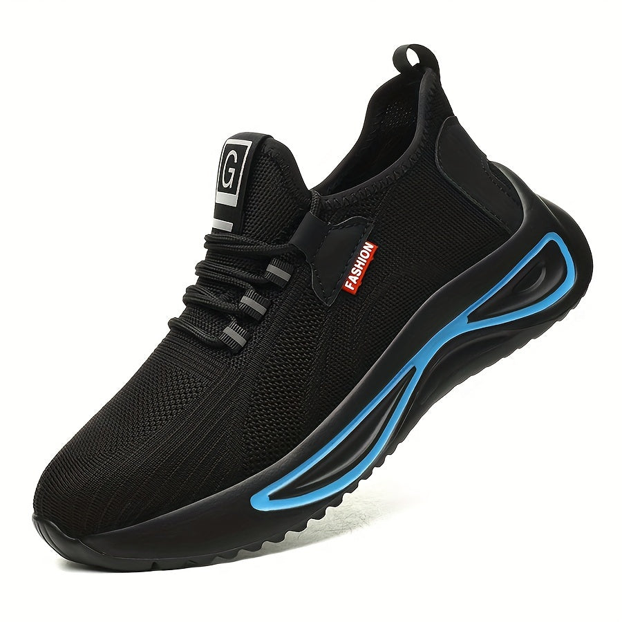 Zapatos de seguridad ligeros con puntera de acero y malla transpirable para hombre — 40
