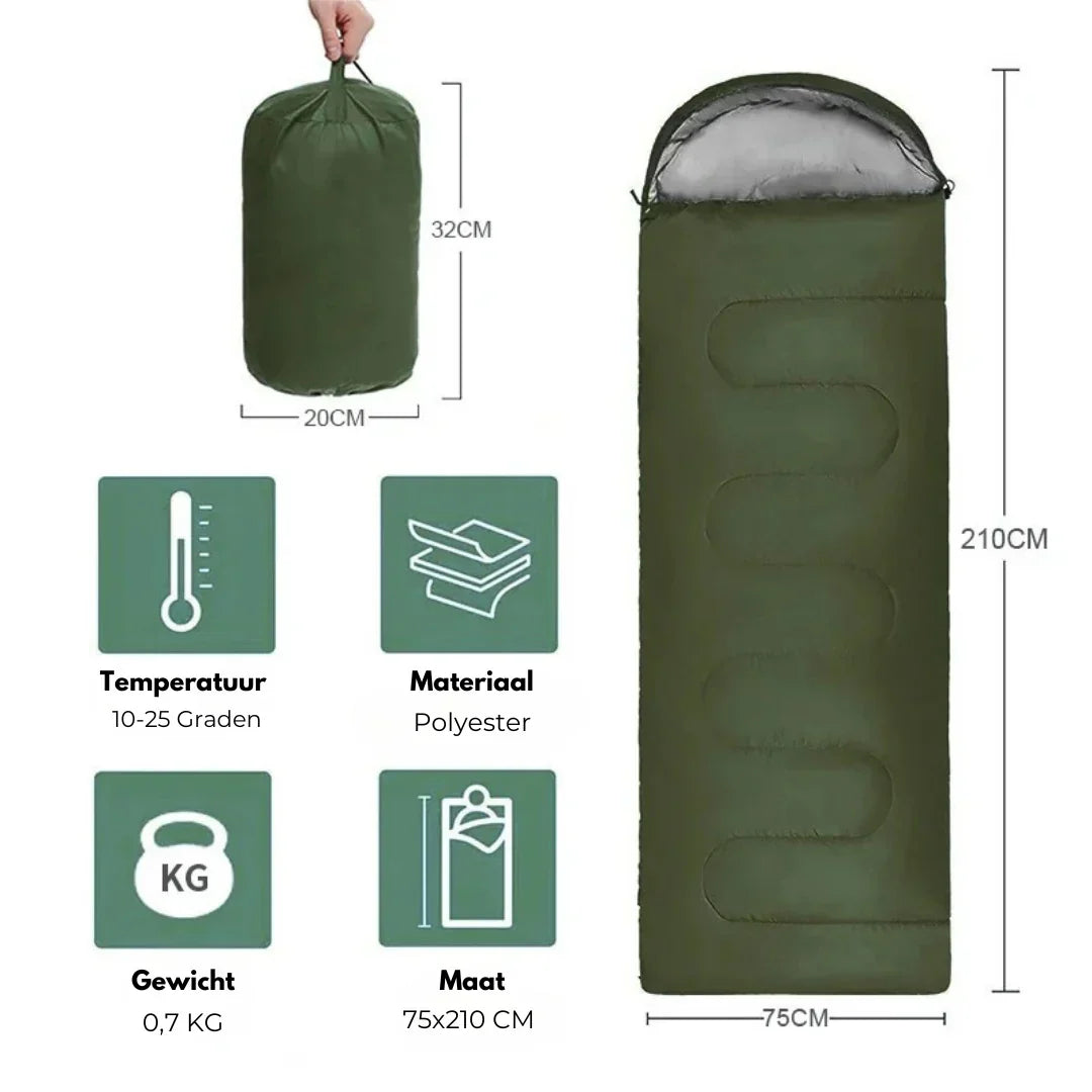 Saco de dormir aislante | Bolsa térmica para camping y exterior