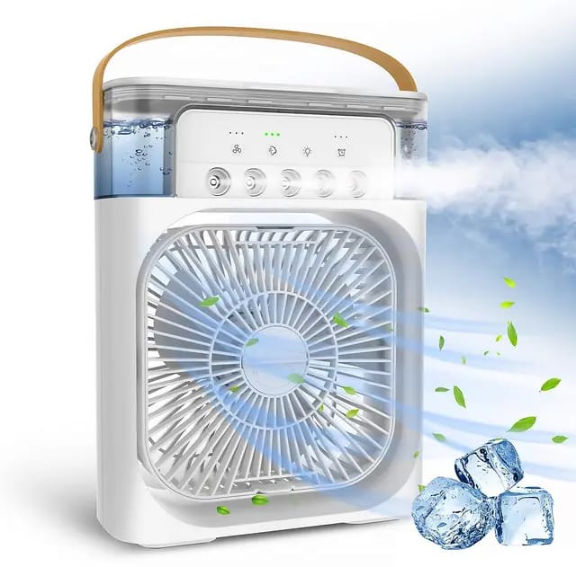 Humidificador en spray, ventilador de enfriamiento por agua