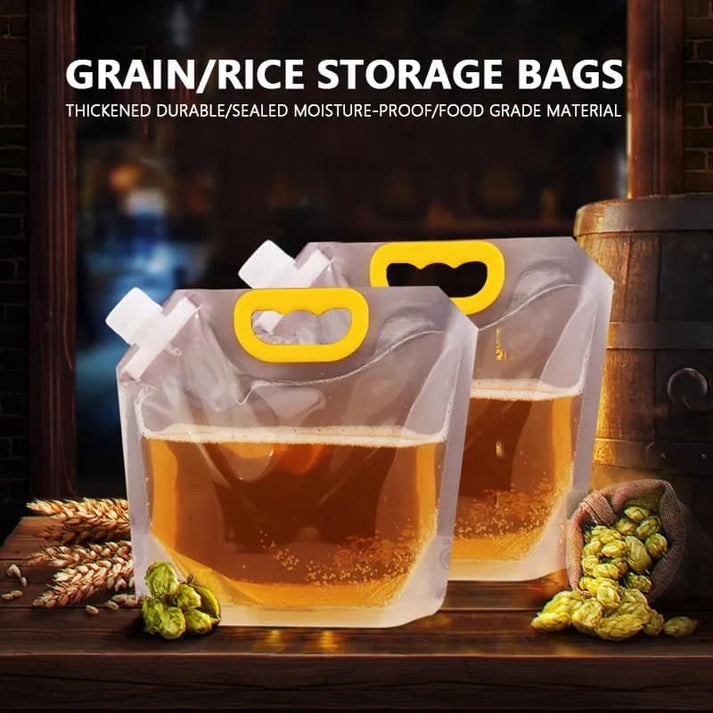 Bolsa de grado alimentario para almacenamiento de cocina, transparente, portátil, a prueba de humedad y con cierre hermético