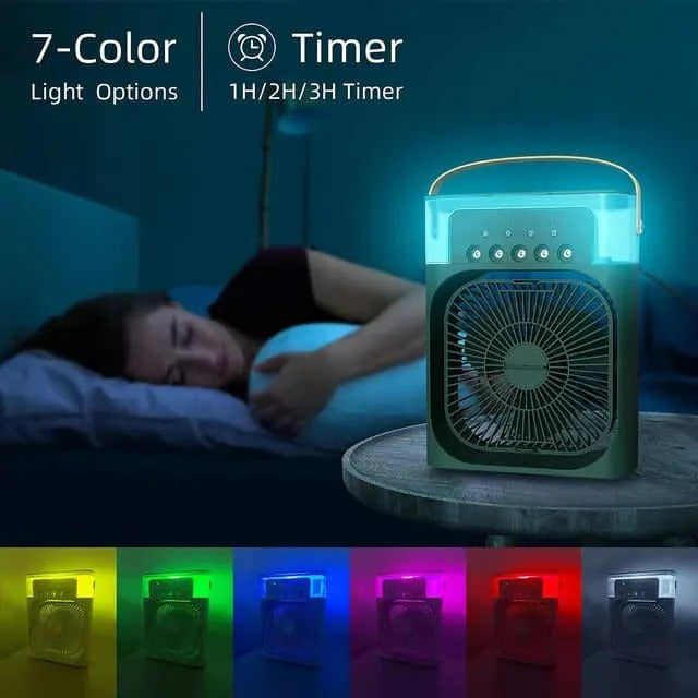Humidificador en spray, ventilador de enfriamiento por agua