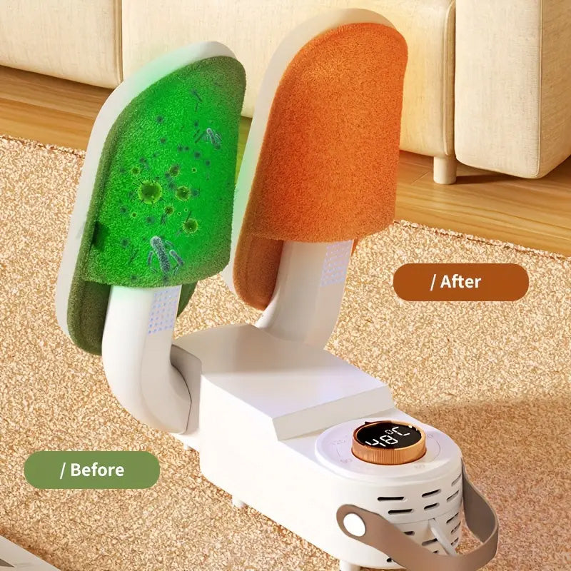 Secador de zapatos eléctrico plegable