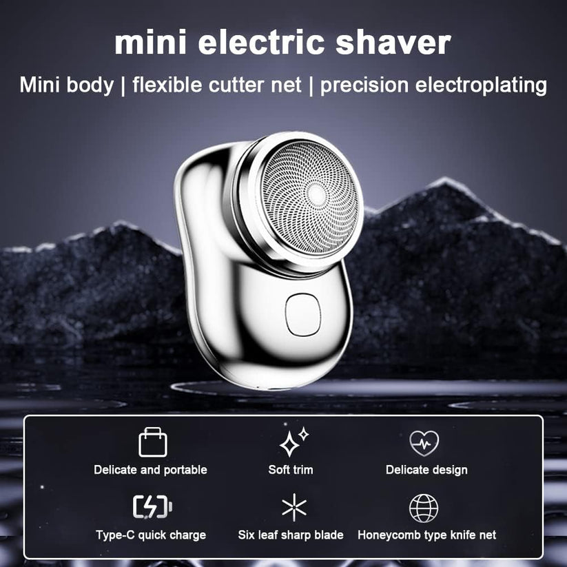 Afeitadora eléctrica mini de bolsillo indolora (a prueba de agua)