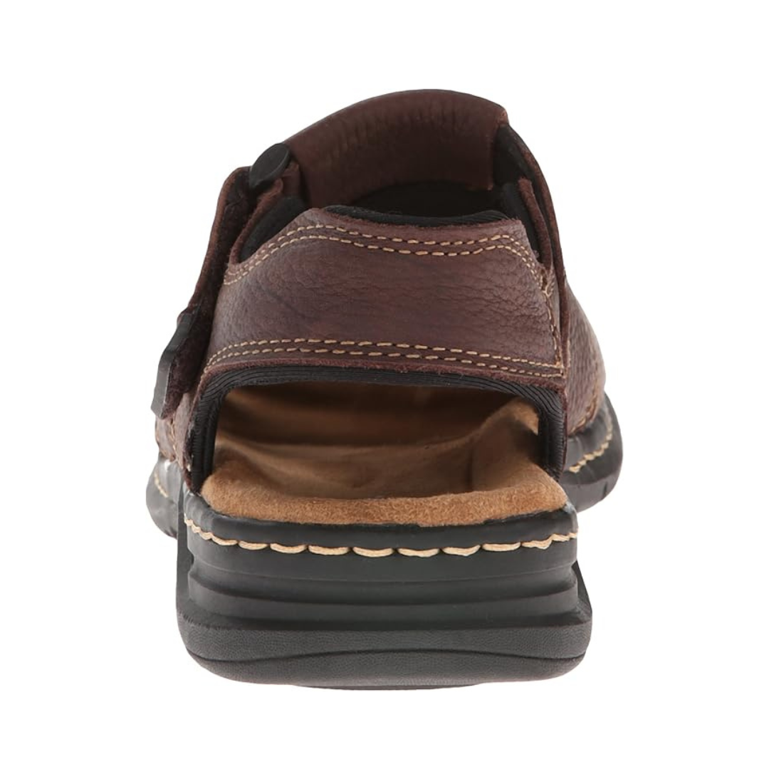 Sandalias Hombre Gaston | Cuero Genuino, Plantilla Memory Foam y Cierre Ajustable – Color Brown