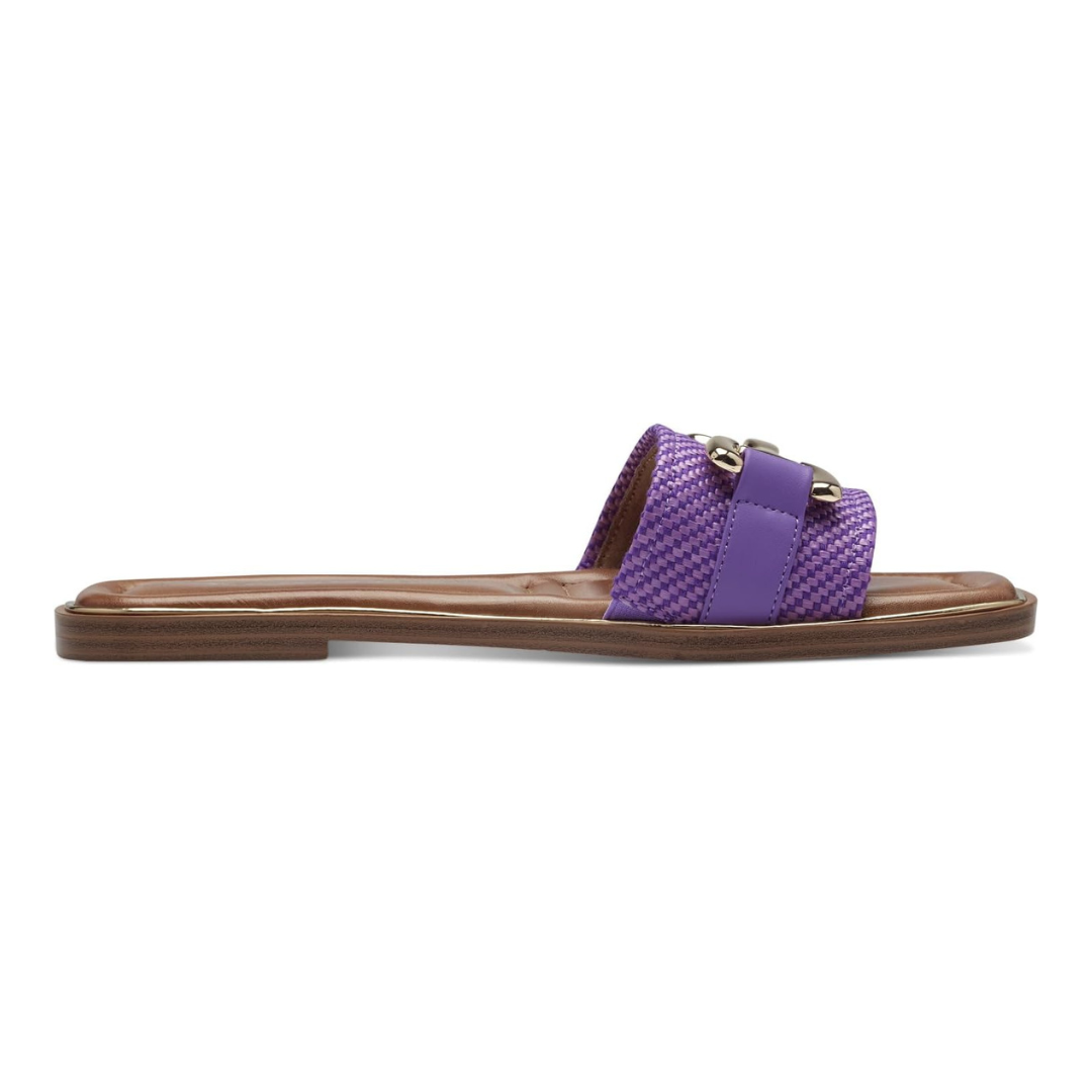 Sandalias Planas Mujer Roma | Estilo Atemporal, Suela Cómoda y Acabado Lujo – Color Lila