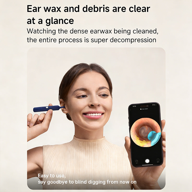 Herramienta para eliminar cerumen con cámara