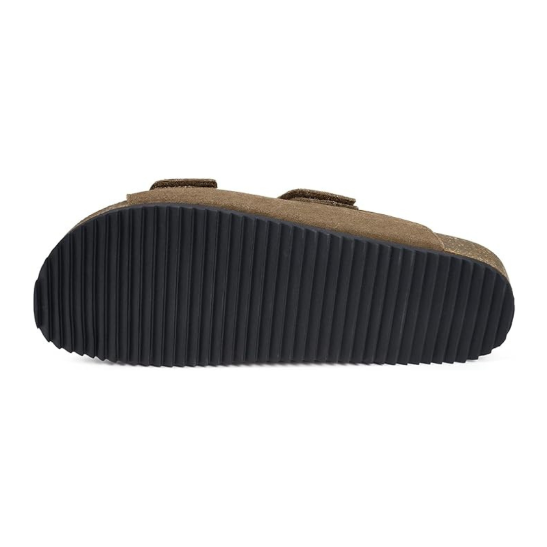 Sandalias Hombre UrbanWalk | Suela Antideslizante, Confort Diario y Cierre de Velcro – Color Verde Oliva