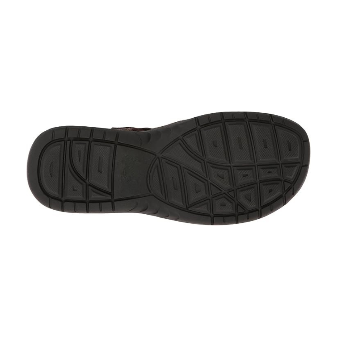 Sandalias Hombre Gaston | Cuero Genuino, Plantilla Memory Foam y Cierre Ajustable – Color Brown