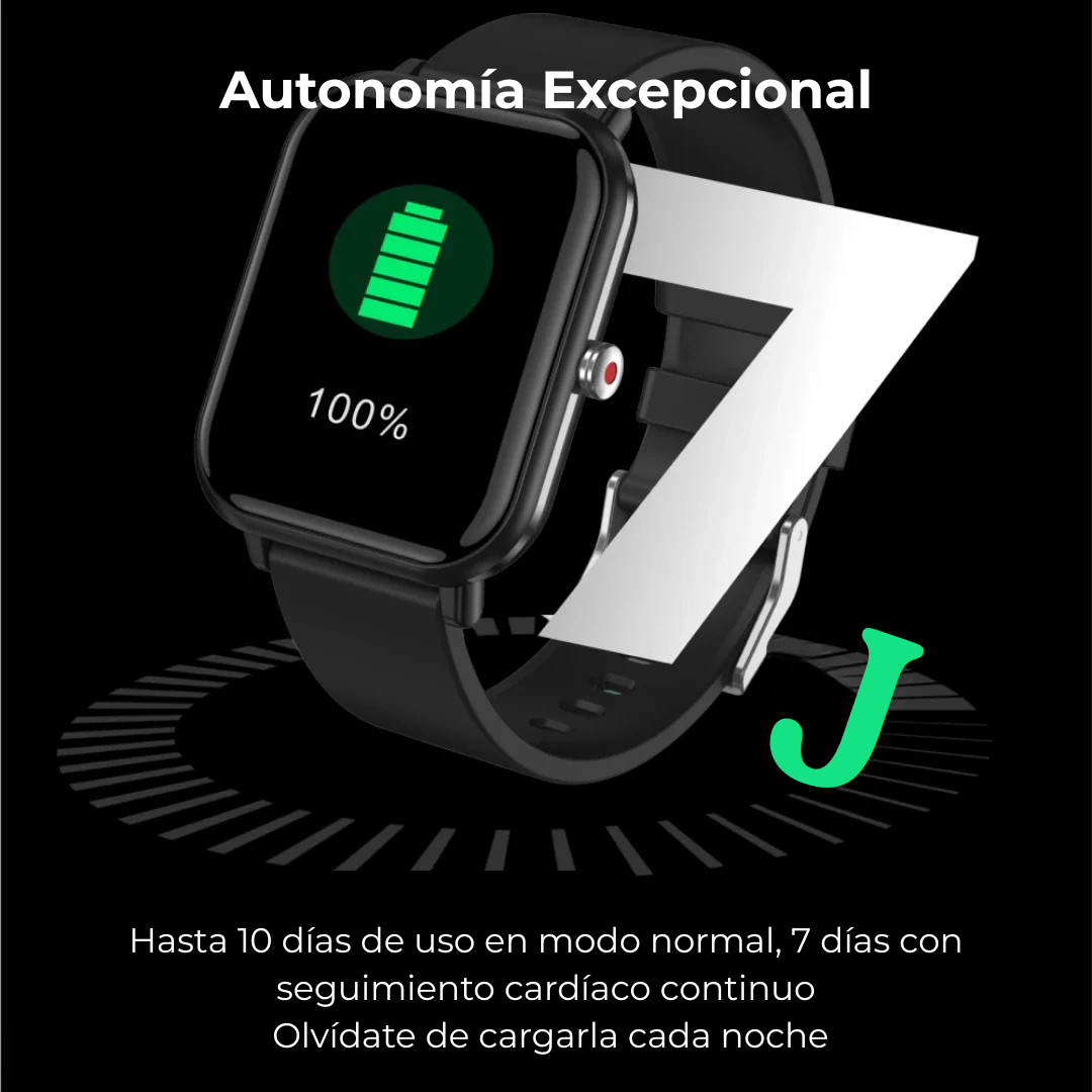 Wellness Pro™ | Monitor de Tensión, Oxígeno y Actividad – Smartwatch Multideporte 2025