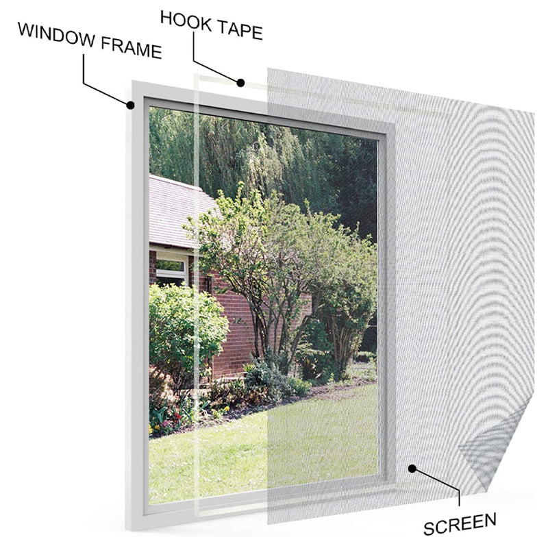 Mosquitera autoadhesiva para ventana | Protección contra insectos