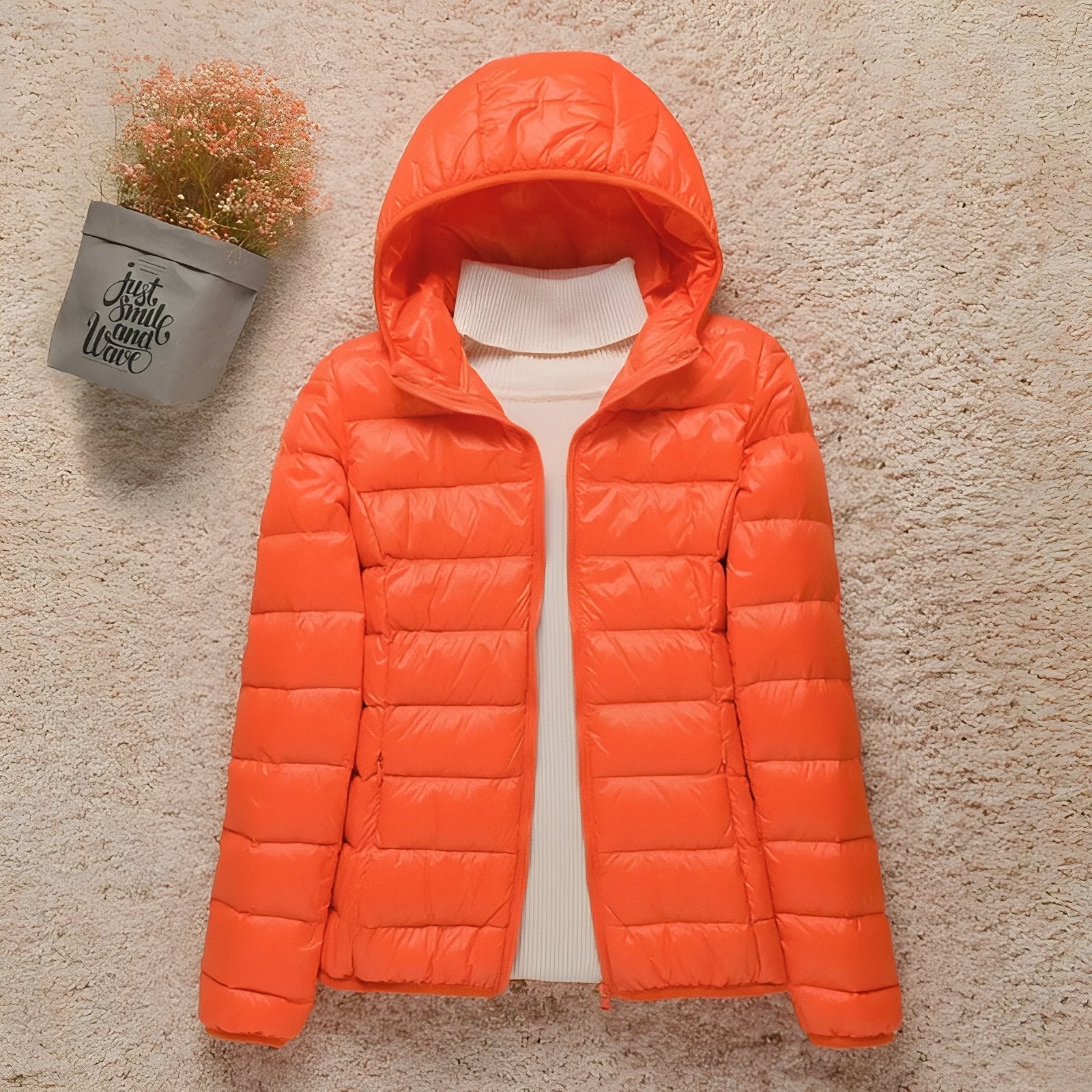 Chaqueta Acolchada de Senderismo Compresible para Mujer