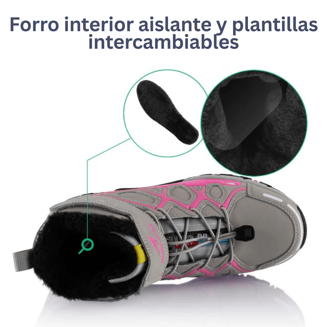 Botas de senderismo para mujer y hombre, forradas para el invierno – Botas de invierno DescuentosMax™