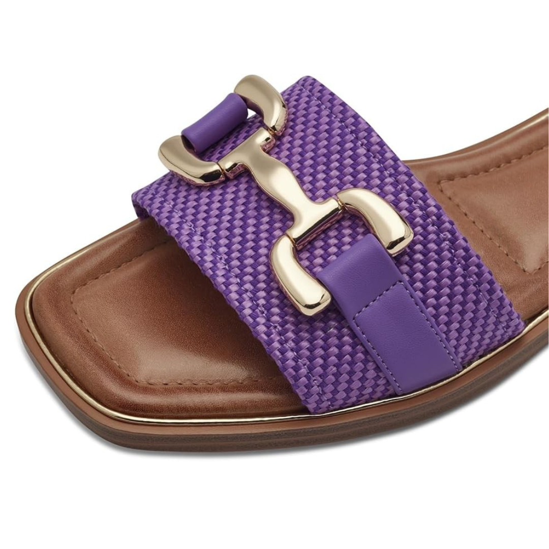 Sandalias Planas Mujer Roma | Estilo Atemporal, Suela Cómoda y Acabado Lujo – Color Lila