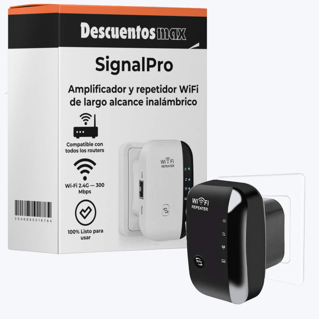 Amplificador y Repetidor WiFi Potente - Signal Pro