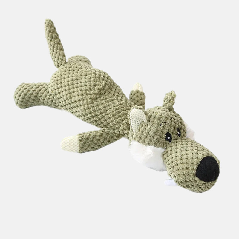 Juguete para perros extra resistente - Juguete masticable de felpa duradero para perros activos