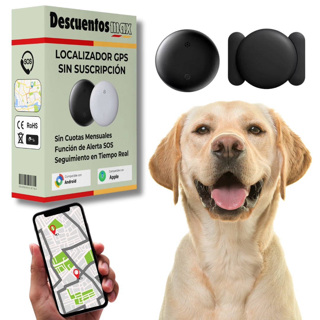 Localizador GPS para Perro Discreto – Seguimiento Global con Apple & Android Find My – Sin Cuotas Mensuales