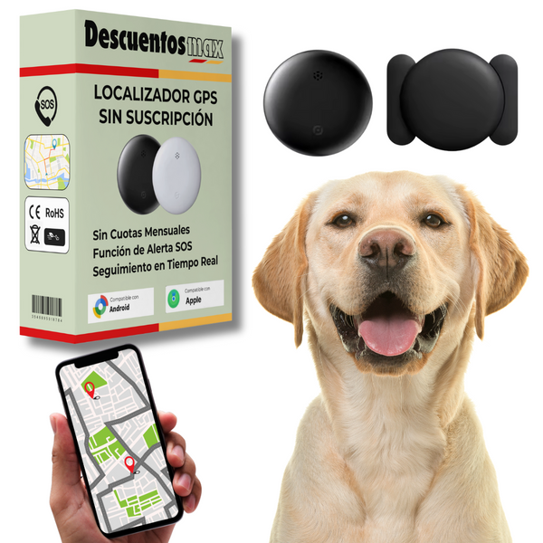 Localizador GPS para Perro Discreto – Seguimiento Global con Apple & Android Find My – Sin Cuotas Mensuales