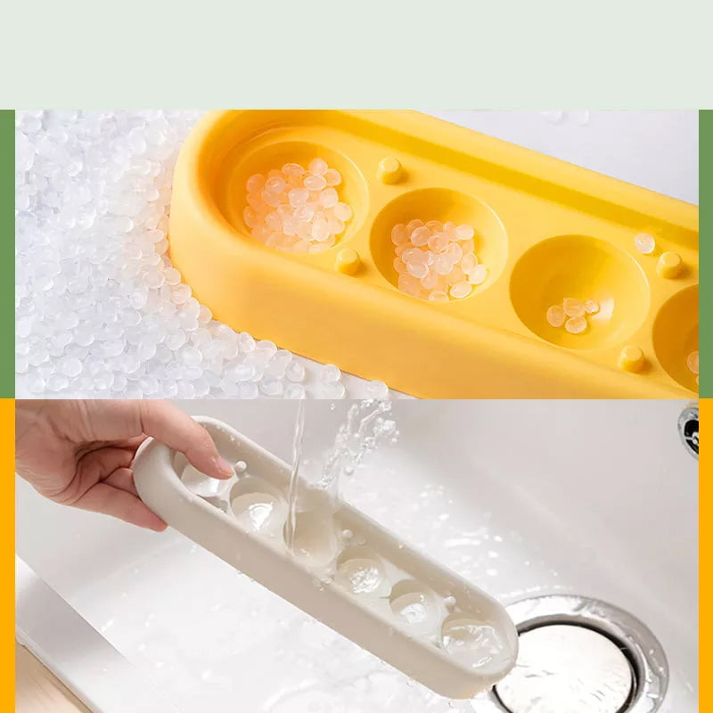 Molde de silicona para hielo 6 bolas | Reutilizable y práctico
