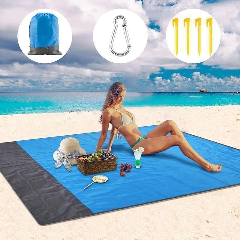 Manta de playa portátil antiarena | Ideal para playa, parque y picnic