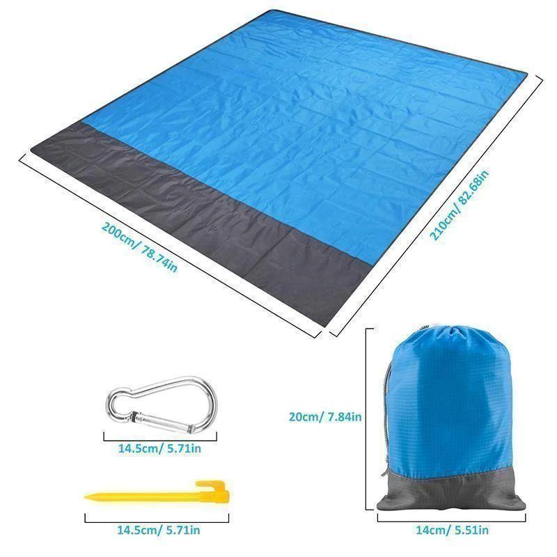 Manta de playa portátil antiarena | Ideal para playa, parque y picnic