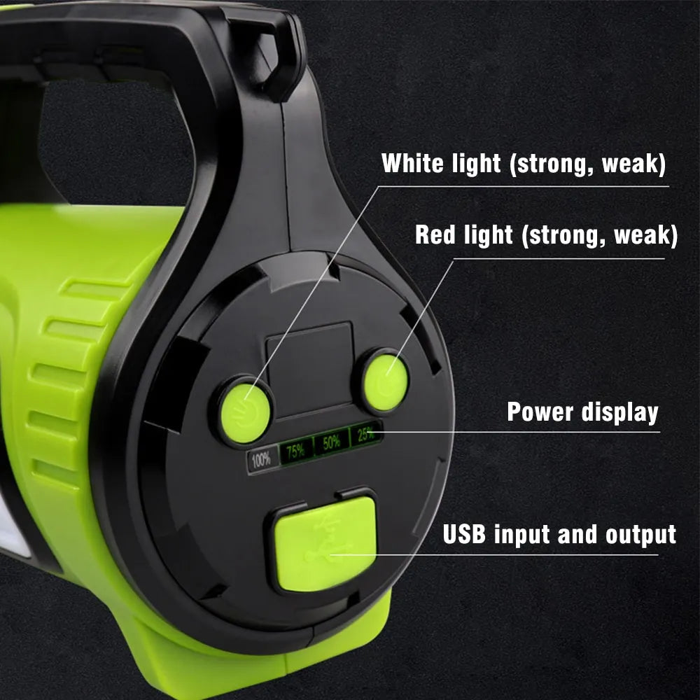 Dmax | Linterna LED de doble cara – Luz de trabajo impermeable para exteriores y emergencias