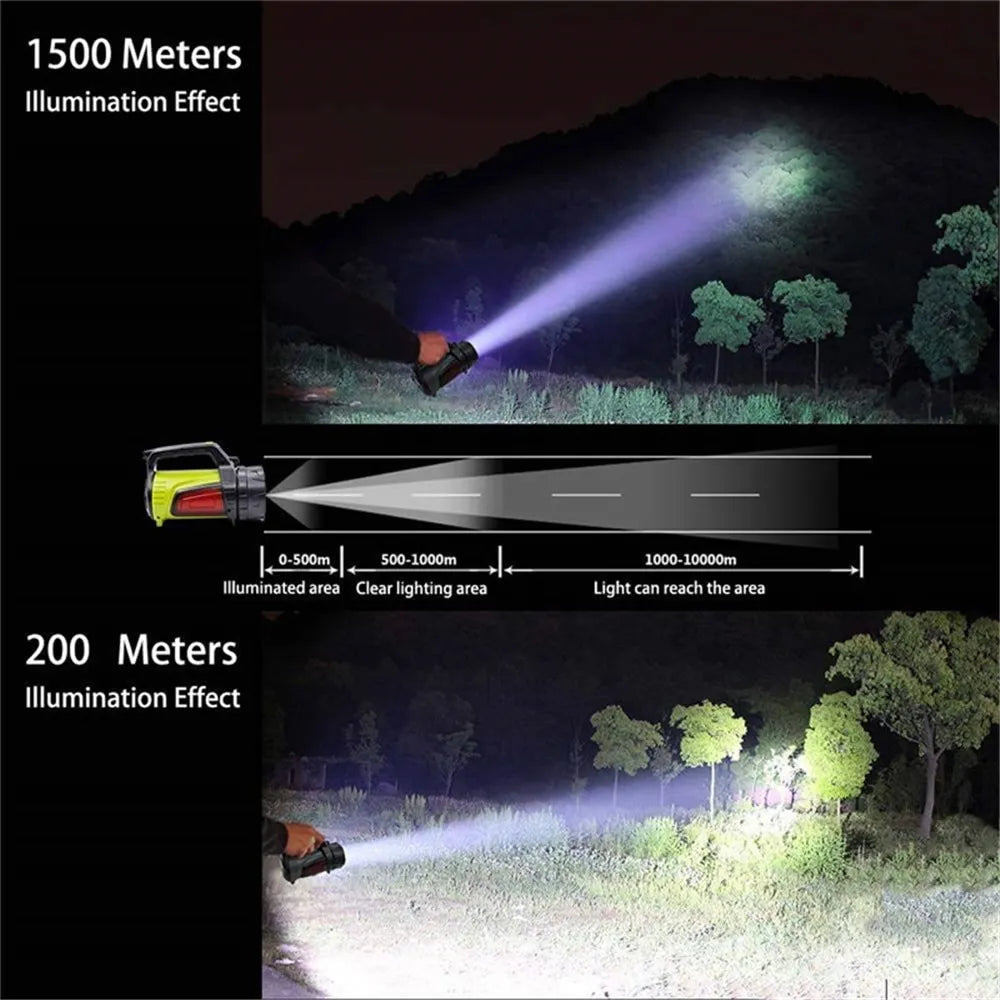 Dmax | Linterna LED de doble cara – Luz de trabajo impermeable para exteriores y emergencias