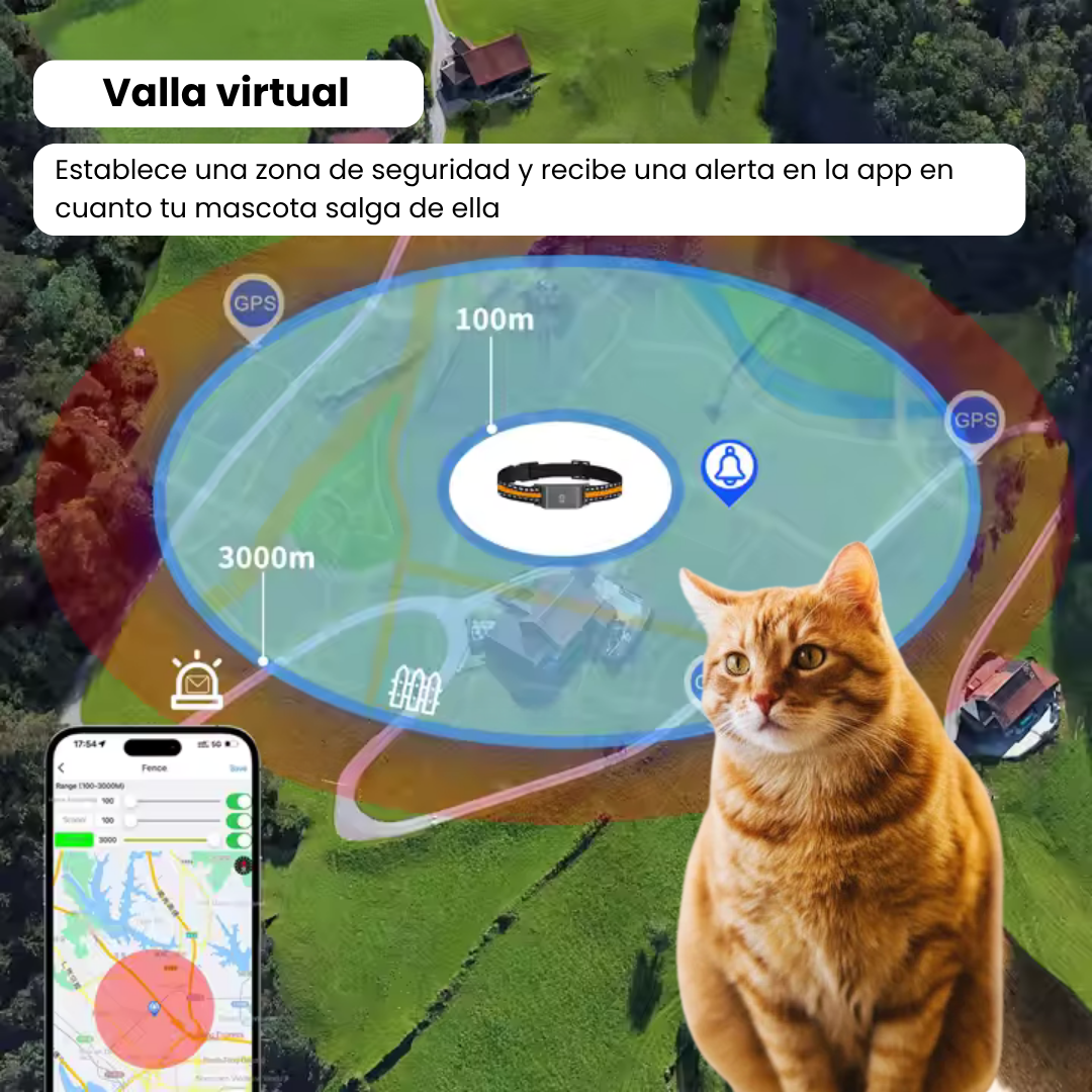 Collar GPS sin Suscripción – Rastreo Preciso y Cobertura Ilimitada
