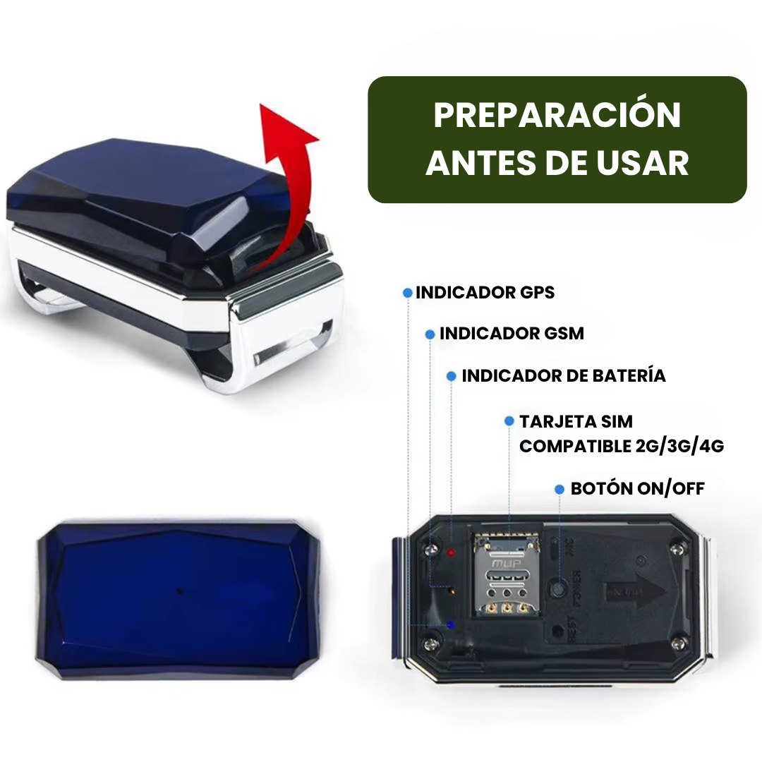 Collar GPS para mascotas – Rastreo en directo, sin suscripción, ideal para perros y gatos