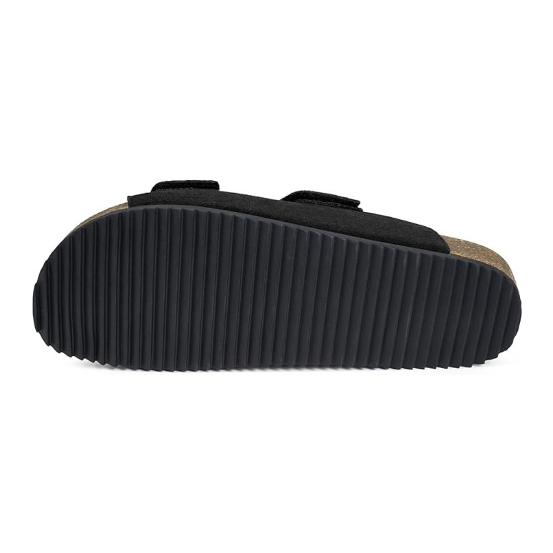 Sandalias Hombre FlexTrail | Estilo Casual, Soporte Ortopédico y Velcro Ajustable – Color Negro