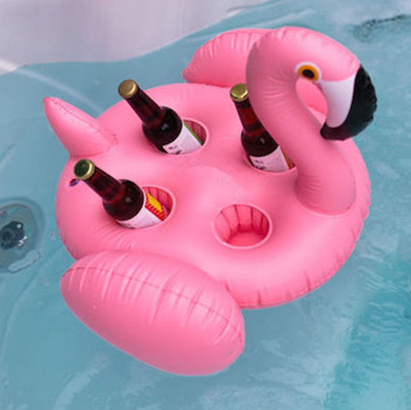 Portavasos flotante flamenco | Soporte para bebidas en piscina