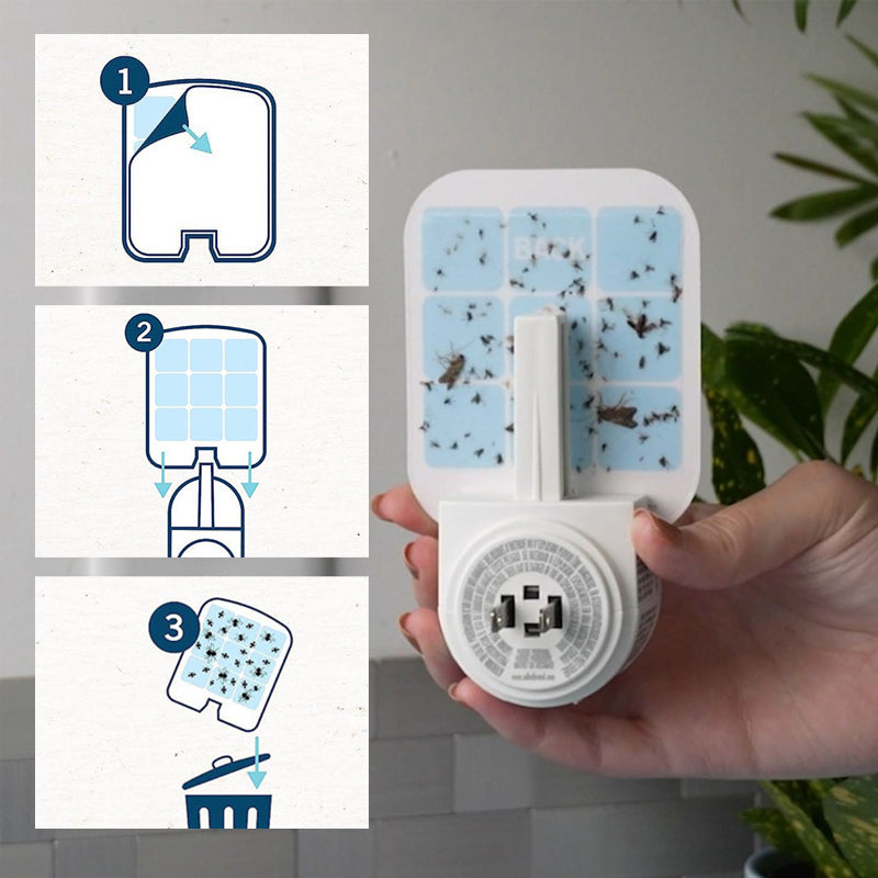Trampa para mosquitos enchufable | Eliminador eléctrico para interiores