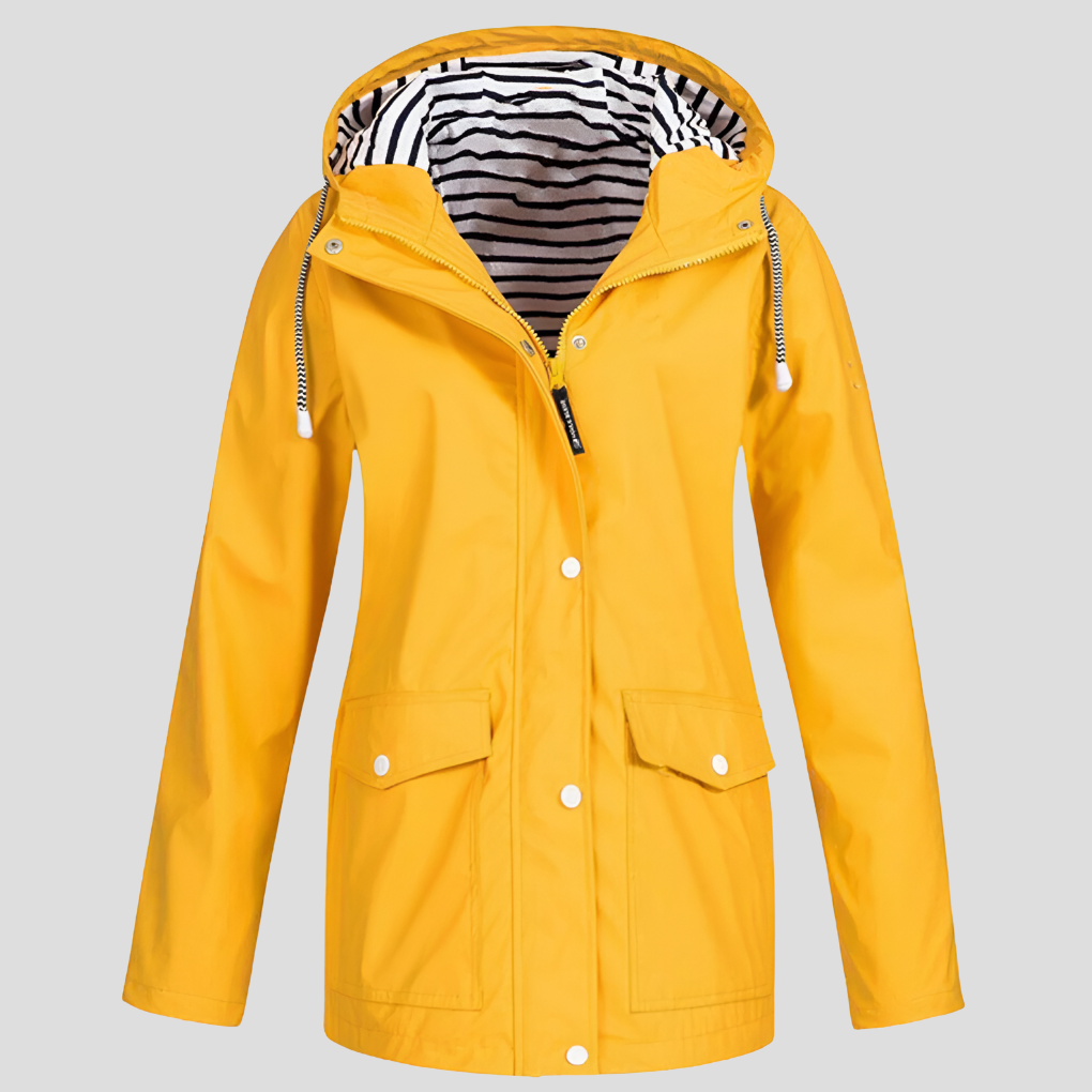 Chaqueta Impermeable y Cortaviento para Mujer con Capucha