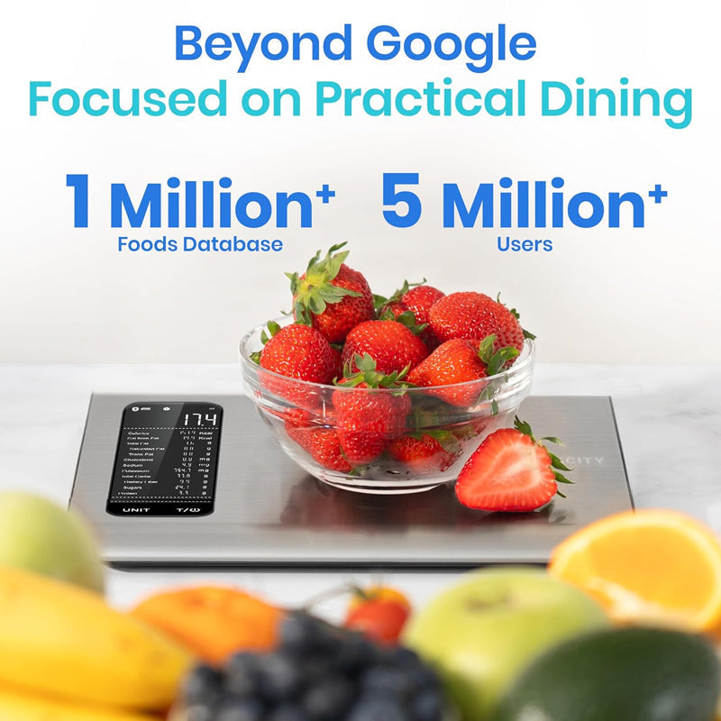 Sakerplus® Balanza de Cocina Inteligente Conectada – Seguimiento Nutricional Avanzado