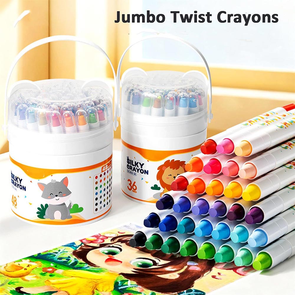 Conjunto de crayones giratorios para niños