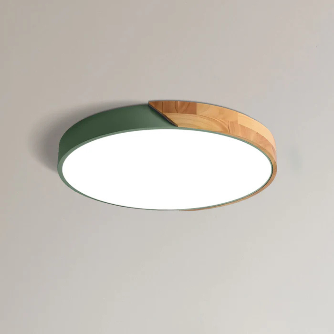 Delos - Lámpara de techo LED escandinava de madera