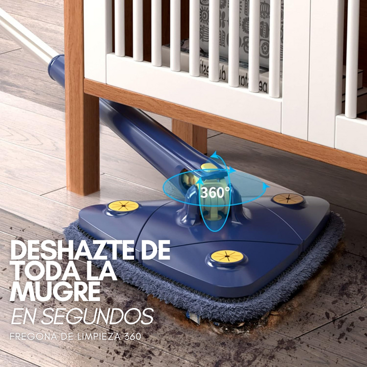 Fregona Triangular Autoescurrible 360º con 6 Recambios