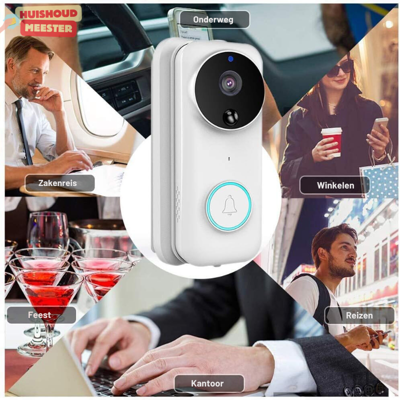 Timbres WiFi inteligentes con cámara y alarma - Seguridad HD