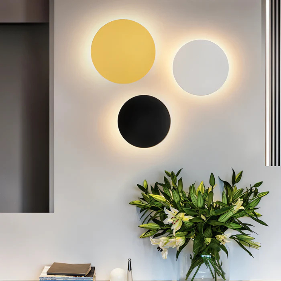 Hadro - Aplique LED Redondo | Iluminación Moderna de Pared para Interiores