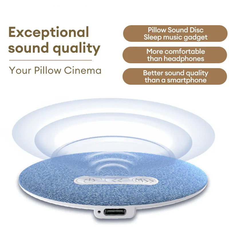 Almohada con altavoz Bluetooth para dormir
