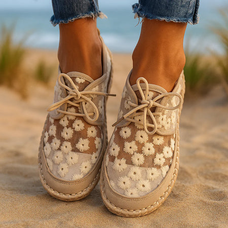Zapato Ortopédico Elegante con Motivo Floral – Arabella