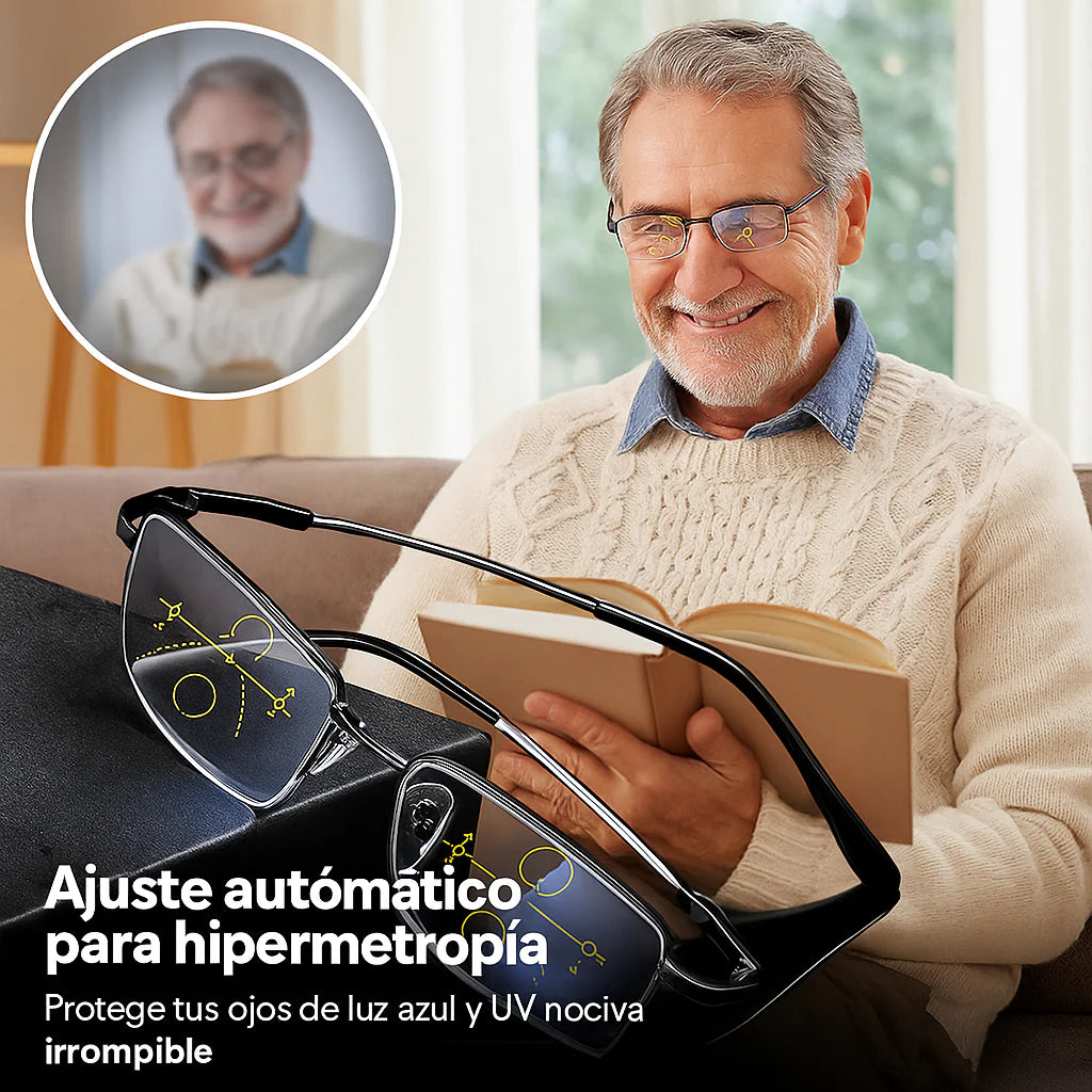 Gafas Progresivas Inteligentes Alemanas | Visión Clara en Todas las Distancias