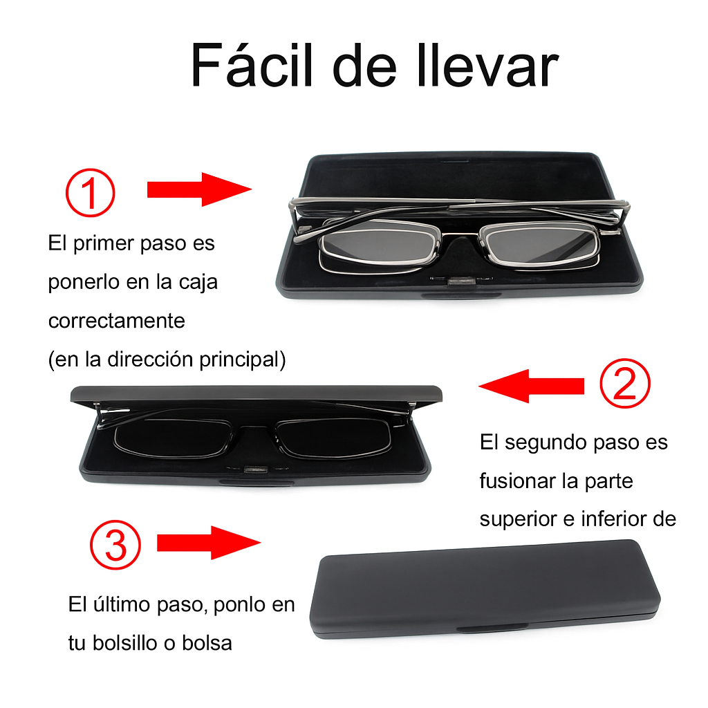 Gafas de Lectura Plegables Compactas Unisex