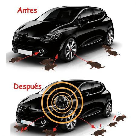 Repelente Ultrasónico de Ratones para Vehículos