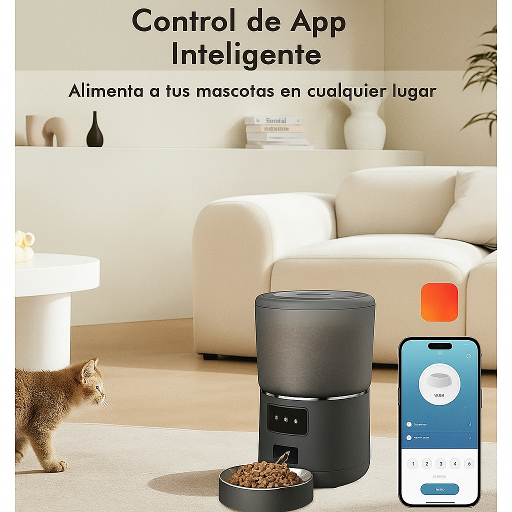 Dispensador Automático Inteligente de Comida para Mascotas