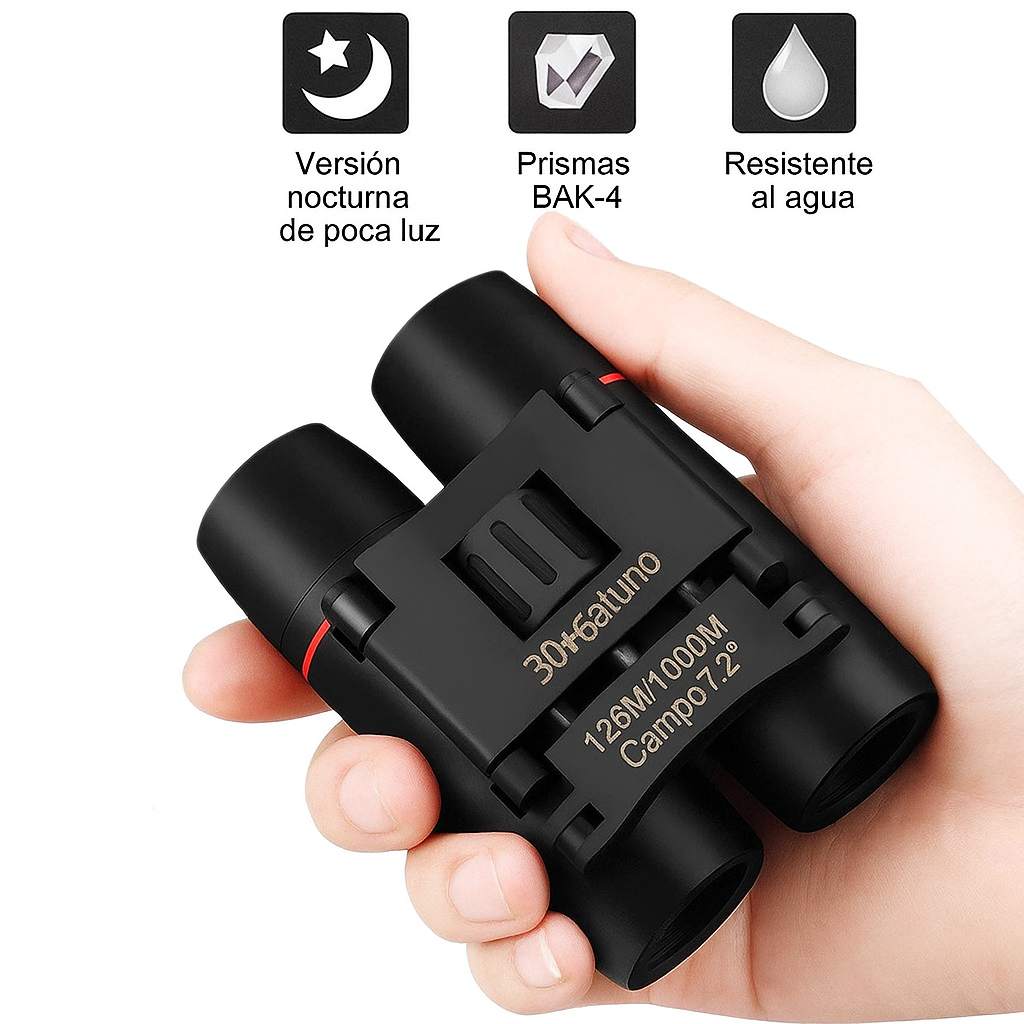 Binoculares Compactos 30x60 para Observación y Viajes